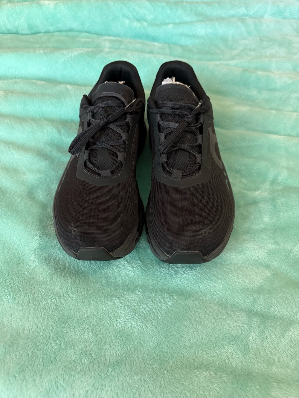 On Cloud Monster running shoes “Triple Black” in men’s size 10.5